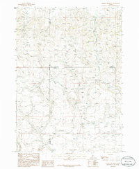 Dempsey Meadows Idaho Historical topographic map, 1:24000 scale, 7.5 X 7.5 Minute, Year 1986