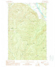 Derr Point Idaho Historical topographic map, 1:24000 scale, 7.5 X 7.5 Minute, Year 1989