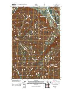 Derr Point Idaho Historical topographic map, 1:24000 scale, 7.5 X 7.5 Minute, Year 2011
