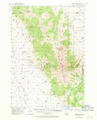 Diamond Peak Idaho Historical topographic map, 1:62500 scale, 15 X 15 Minute, Year 1957