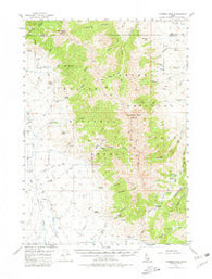 Diamond Peak Idaho Historical topographic map, 1:62500 scale, 15 X 15 Minute, Year 1957