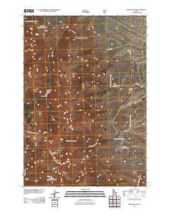 Diamond Peak Idaho Historical topographic map, 1:24000 scale, 7.5 X 7.5 Minute, Year 2011