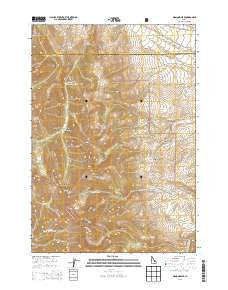Diamond Peak Idaho Current topographic map, 1:24000 scale, 7.5 X 7.5 Minute, Year 2013