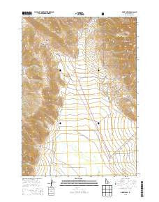 Dickey Peak Idaho Current topographic map, 1:24000 scale, 7.5 X 7.5 Minute, Year 2013