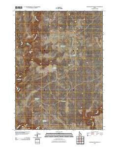 Dickshooter Ridge Idaho Historical topographic map, 1:24000 scale, 7.5 X 7.5 Minute, Year 2010