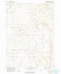 Dietrich Butte Idaho Historical topographic map, 1:24000 scale, 7.5 X 7.5 Minute, Year 1971