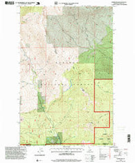 Dodge Peak Idaho Historical topographic map, 1:24000 scale, 7.5 X 7.5 Minute, Year 1996