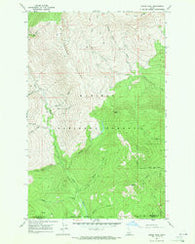 Dodge Peak Idaho Historical topographic map, 1:24000 scale, 7.5 X 7.5 Minute, Year 1967