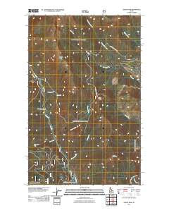 Dodge Peak Idaho Historical topographic map, 1:24000 scale, 7.5 X 7.5 Minute, Year 2011