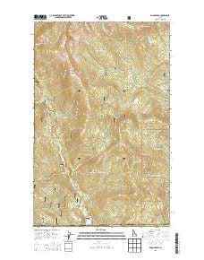 Dodge Peak Idaho Current topographic map, 1:24000 scale, 7.5 X 7.5 Minute, Year 2013