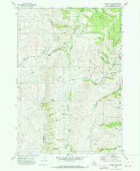 Dodson Pass Idaho Historical topographic map, 1:24000 scale, 7.5 X 7.5 Minute, Year 1970