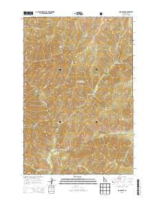 Dog Creek Idaho Current topographic map, 1:24000 scale, 7.5 X 7.5 Minute, Year 2013