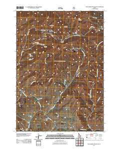 Dollarhide Mountain Idaho Historical topographic map, 1:24000 scale, 7.5 X 7.5 Minute, Year 2011