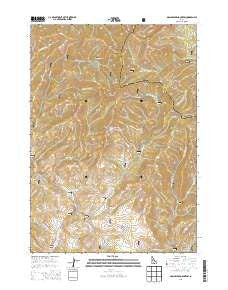 Dollarhide Mountain Idaho Current topographic map, 1:24000 scale, 7.5 X 7.5 Minute, Year 2013
