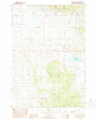 Donkey Creek Idaho Historical topographic map, 1:24000 scale, 7.5 X 7.5 Minute, Year 1989