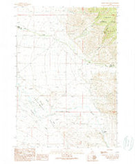 Donkey Hills NW Idaho Historical topographic map, 1:24000 scale, 7.5 X 7.5 Minute, Year 1989