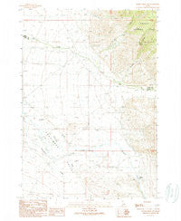 Donkey Hills NW Idaho Historical topographic map, 1:24000 scale, 7.5 X 7.5 Minute, Year 1989