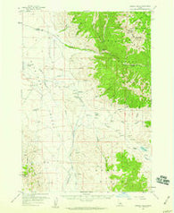 Donkey Hills Idaho Historical topographic map, 1:62500 scale, 15 X 15 Minute, Year 1956