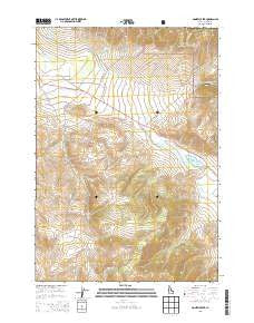 Donkey Creek Idaho Current topographic map, 1:24000 scale, 7.5 X 7.5 Minute, Year 2013