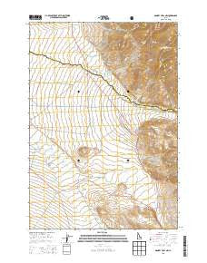 Donkey Hills NW Idaho Current topographic map, 1:24000 scale, 7.5 X 7.5 Minute, Year 2013