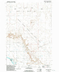Dorsey Butte Idaho Historical topographic map, 1:24000 scale, 7.5 X 7.5 Minute, Year 1992
