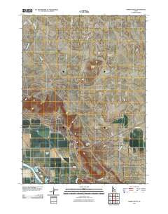 Dorsey Butte Idaho Historical topographic map, 1:24000 scale, 7.5 X 7.5 Minute, Year 2010