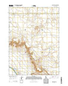 Dorsey Butte Idaho Current topographic map, 1:24000 scale, 7.5 X 7.5 Minute, Year 2013