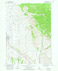 Downey East Idaho Historical topographic map, 1:24000 scale, 7.5 X 7.5 Minute, Year 1968