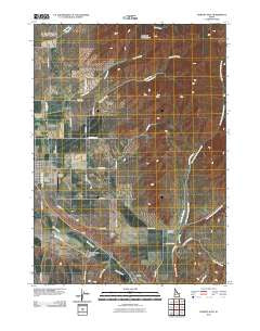 Downey East Idaho Historical topographic map, 1:24000 scale, 7.5 X 7.5 Minute, Year 2010