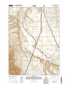 Downey West Idaho Current topographic map, 1:24000 scale, 7.5 X 7.5 Minute, Year 2013