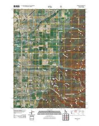 Driggs Idaho Historical topographic map, 1:24000 scale, 7.5 X 7.5 Minute, Year 2011