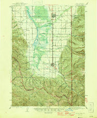 Driggs Idaho Historical topographic map, 1:62500 scale, 15 X 15 Minute, Year 1946