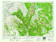 Driggs Idaho Historical topographic map, 1:250000 scale, 1 X 2 Degree, Year 1958