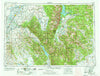 Driggs Idaho Historical topographic map, 1:250000 scale, 1 X 2 Degree, Year 1955