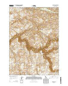 Drummond Idaho Current topographic map, 1:24000 scale, 7.5 X 7.5 Minute, Year 2013