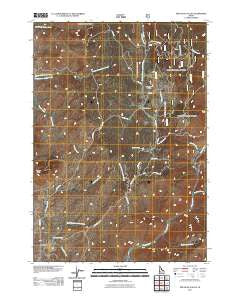 Dry Buck Valley Idaho Historical topographic map, 1:24000 scale, 7.5 X 7.5 Minute, Year 2011
