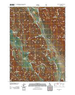 Dry Valley Idaho Historical topographic map, 1:24000 scale, 7.5 X 7.5 Minute, Year 2011