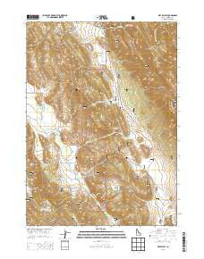 Dry Valley Idaho Current topographic map, 1:24000 scale, 7.5 X 7.5 Minute, Year 2013