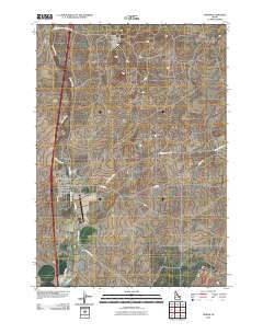 Dubois Idaho Historical topographic map, 1:24000 scale, 7.5 X 7.5 Minute, Year 2010