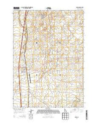 Dubois Idaho Current topographic map, 1:24000 scale, 7.5 X 7.5 Minute, Year 2013