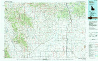 Dubois Idaho Historical topographic map, 1:100000 scale, 30 X 60 Minute, Year 1983