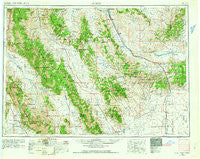 Dubois Idaho Historical topographic map, 1:250000 scale, 1 X 2 Degree, Year 1955