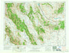 Dubois Idaho Historical topographic map, 1:250000 scale, 1 X 2 Degree, Year 1955