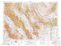 Dubois Idaho Historical topographic map, 1:250000 scale, 1 X 2 Degree, Year 1955
