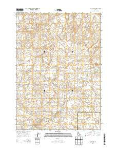 Dubois NE Idaho Current topographic map, 1:24000 scale, 7.5 X 7.5 Minute, Year 2013