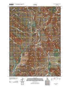 Dunn Basin Idaho Historical topographic map, 1:24000 scale, 7.5 X 7.5 Minute, Year 2010
