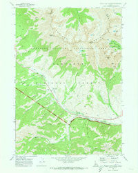Easley Hot Springs Idaho Historical topographic map, 1:24000 scale, 7.5 X 7.5 Minute, Year 1970