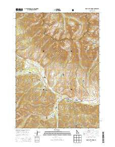 Easley Hot Springs Idaho Current topographic map, 1:24000 scale, 7.5 X 7.5 Minute, Year 2013