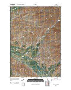 East of Salmon Idaho Historical topographic map, 1:24000 scale, 7.5 X 7.5 Minute, Year 2010
