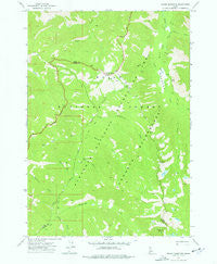 Edaho Mountain Idaho Historical topographic map, 1:24000 scale, 7.5 X 7.5 Minute, Year 1972